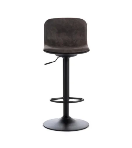 Ensemble de 2 Tabourets Teo Gris Foncé - Stones