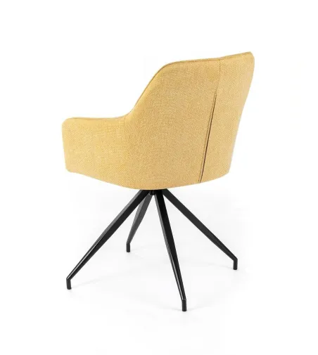 Ensemble de 4 Chaises Pivotantes Gaia Jaunes  - Stones