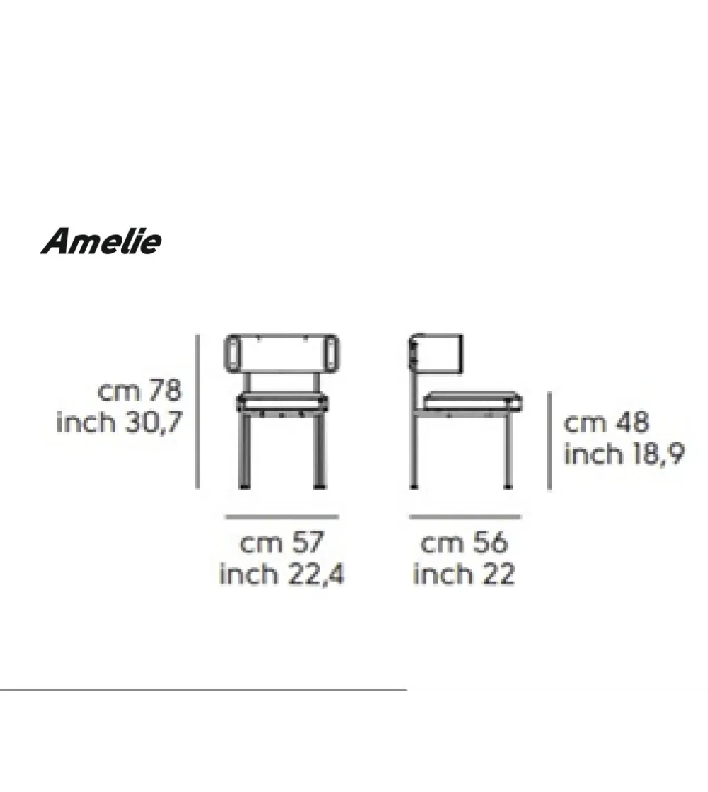 Chaise Amelie - Midj