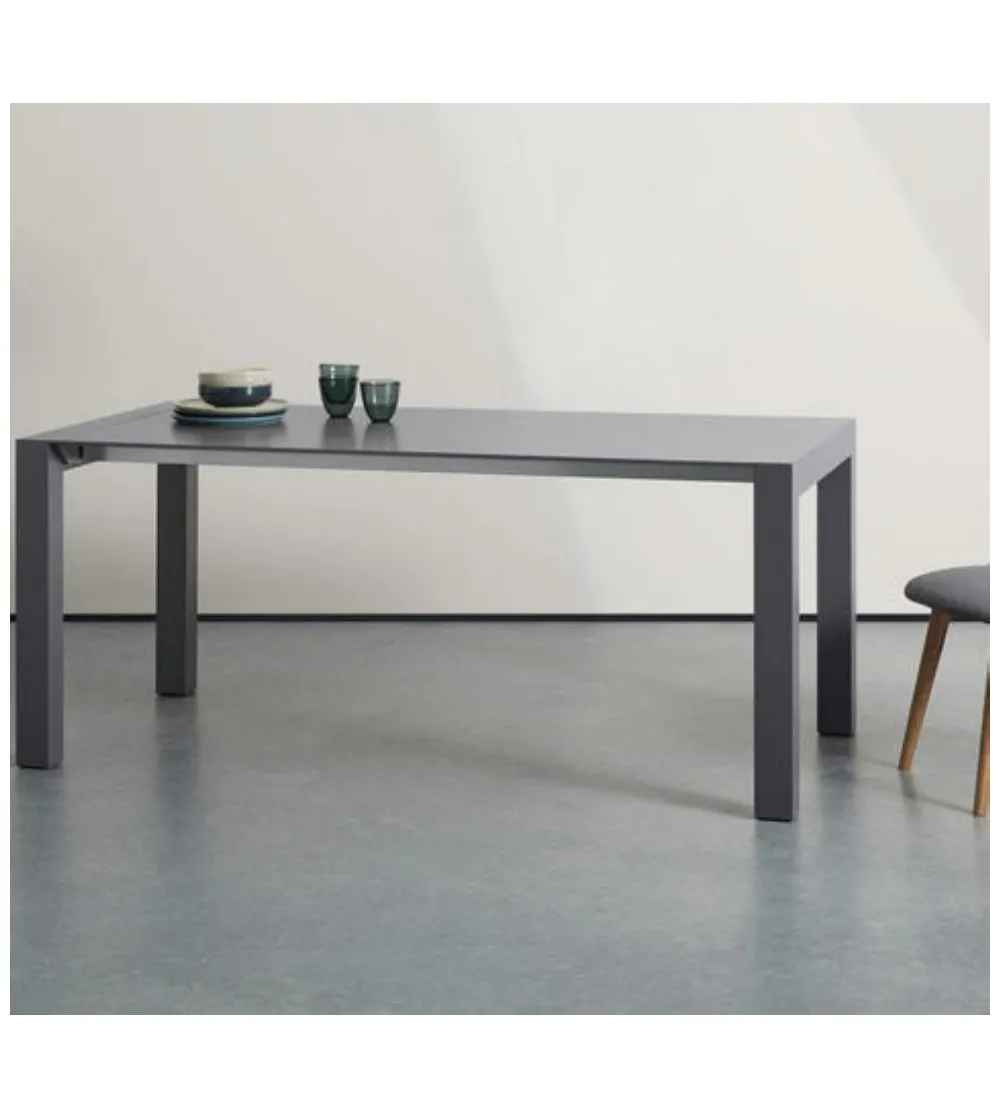 DesignTwist - Neal OM/456/GR Ausziehbarer Tisch