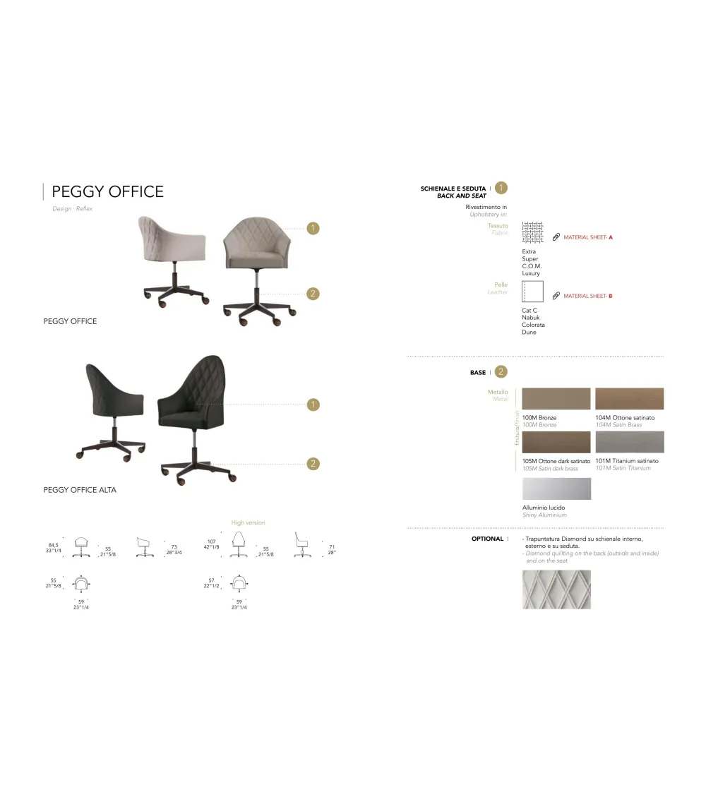 Fauteuil Peggy Office - Reflex