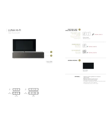 Porta Tv Luna HI-FI - Reflex