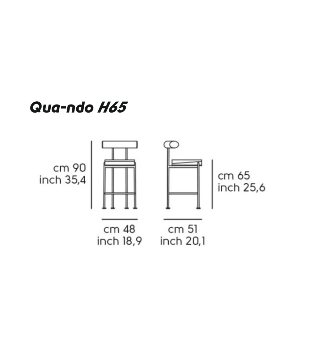 Sgabello Qua-ndo - Midj