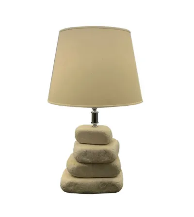 Lámpara De Mesa Guijarros De Piedra - Euromarmi Store