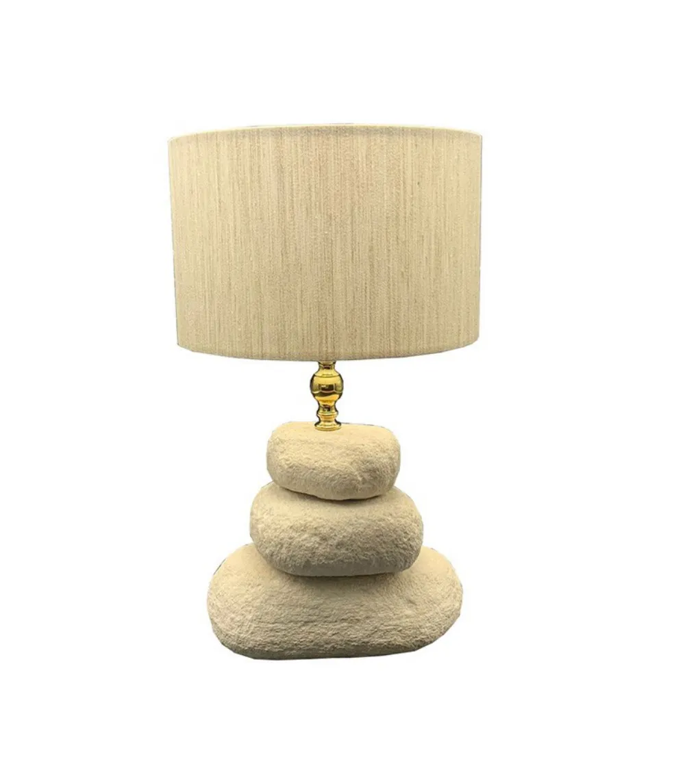 Table Lamp With Stones - Euromarmi Store