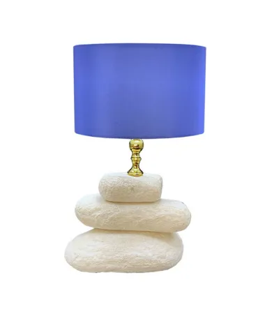 Lámpara De Mesa Con Piedras De Mármol  - Euromarmi Store