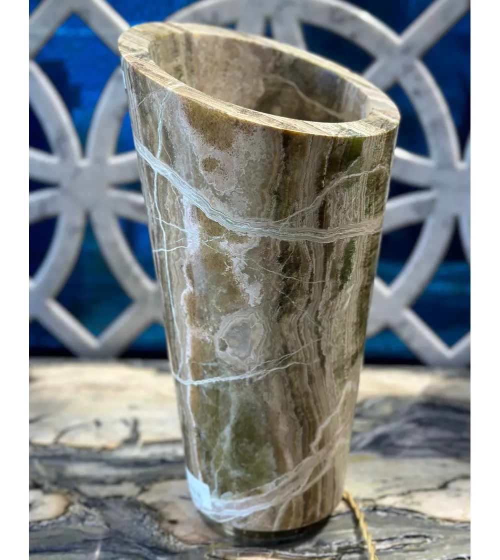 Lampe De Table Mwanga Onyx Vert -...