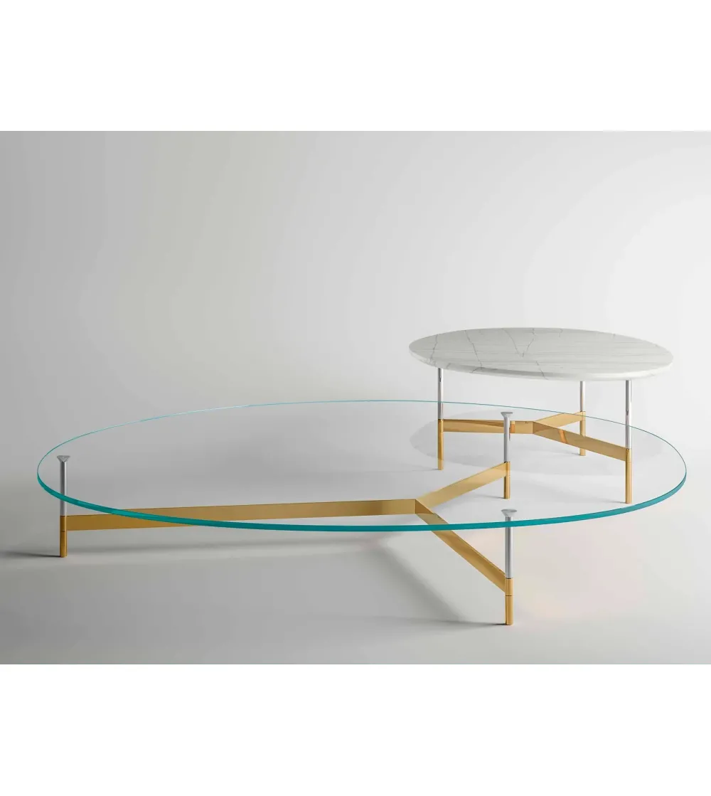 Table Basse  After 9  Plateau Verre - Tonelli Design