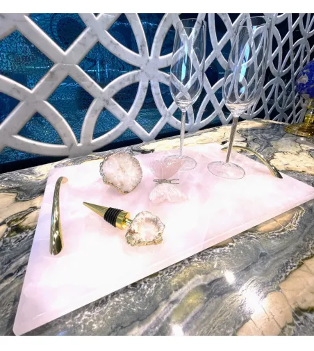 Euromarmi Store - Rose Quartz Tray