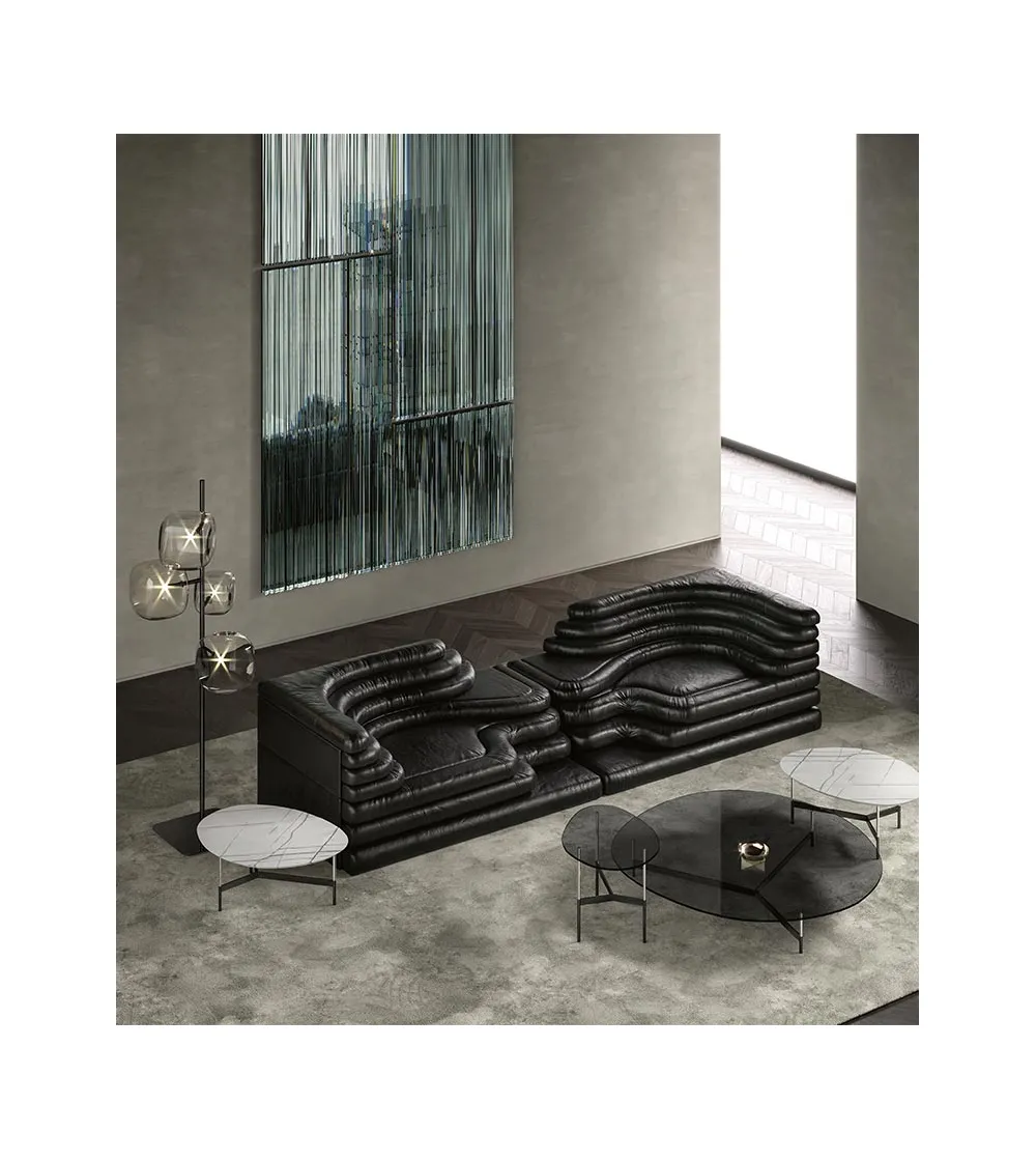 Tonelli Design - After 9 Couchtisch mit Marmorplatte