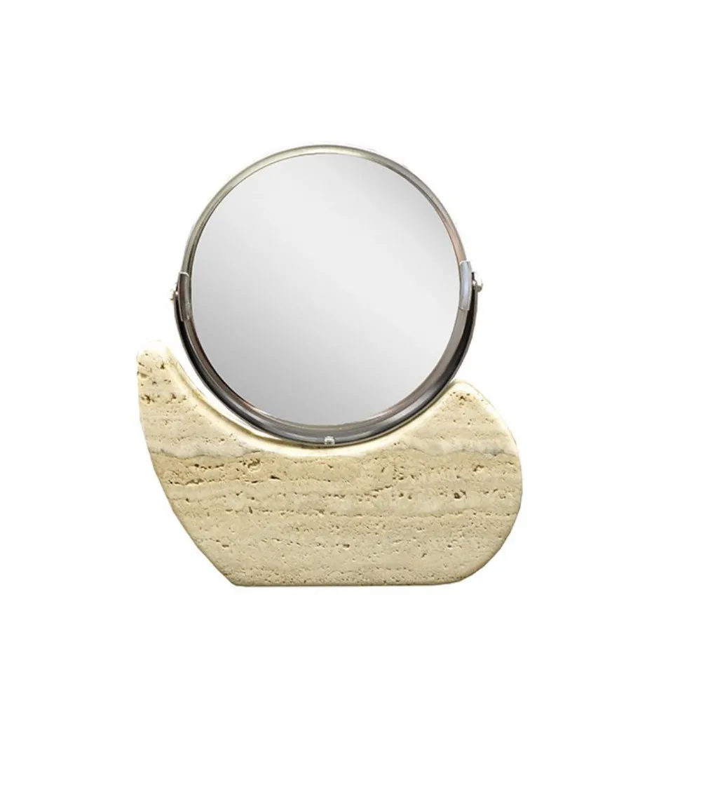 Miroir De Table Vanity Travertin - Euromarmi Store