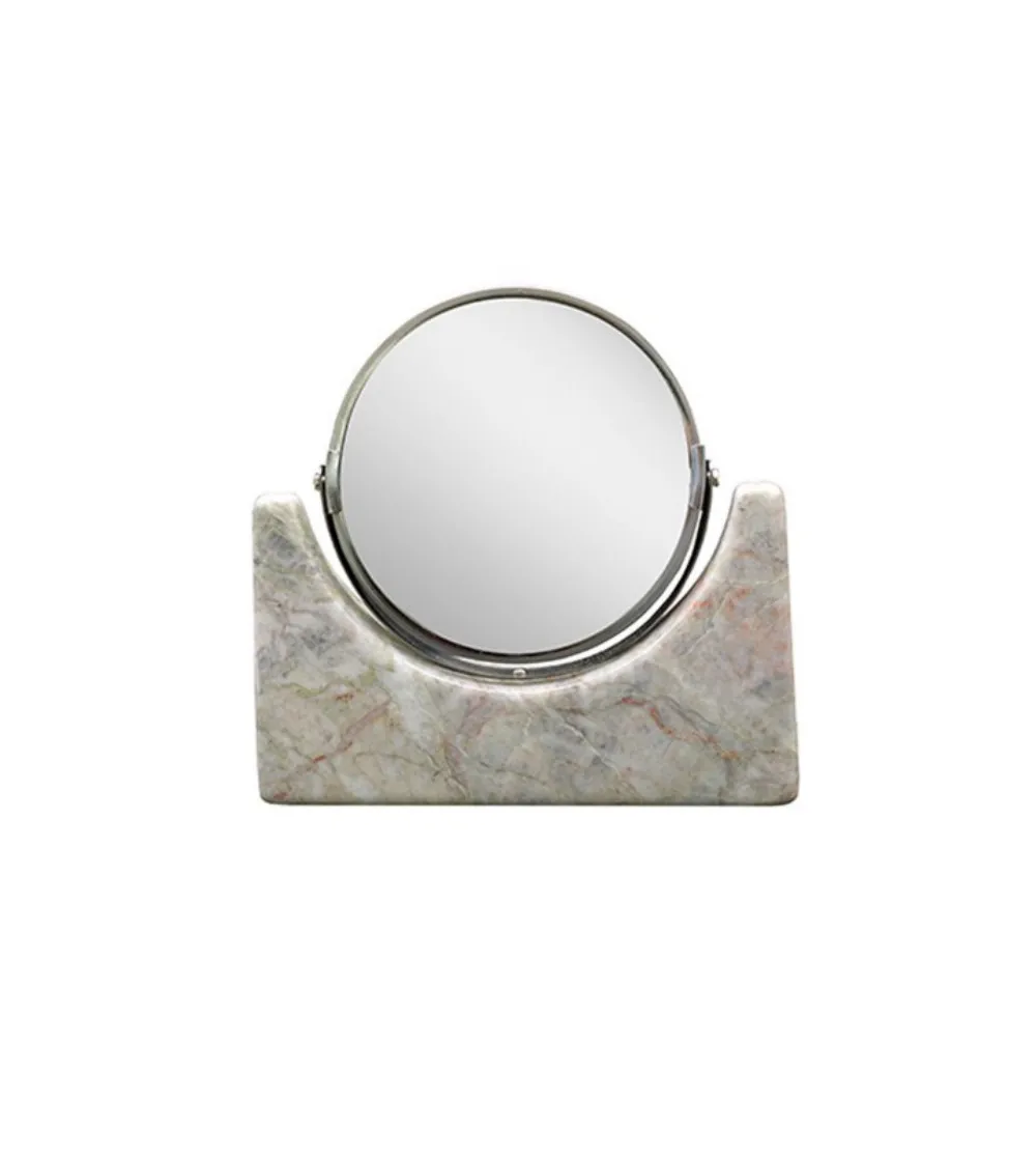 Miroir De Table Vanity Marbre Fior Di Pesco - Euromarmi Store