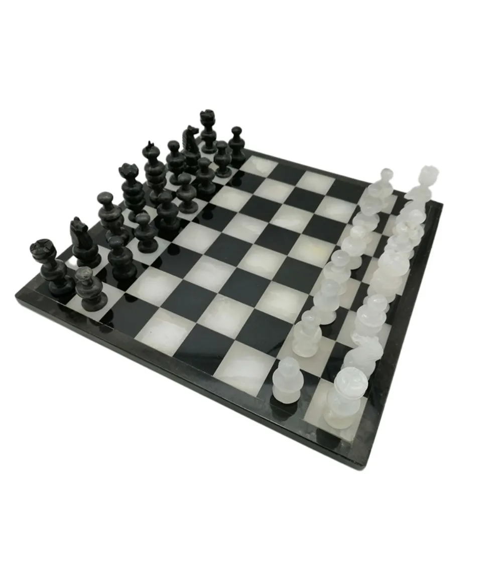 Chessboard In Marble And Onyx - Euromarmi Store