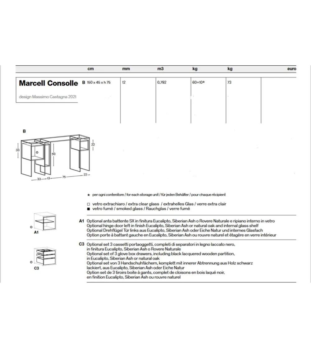 Console Marcell B - Tonelli Design