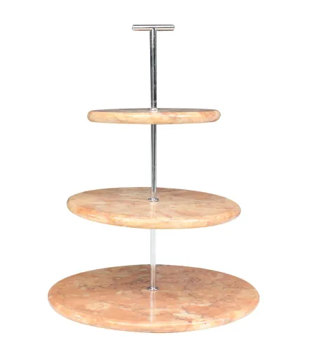 Soporte Para Postres 3 Niveles En Mármol - Euromarmi Store