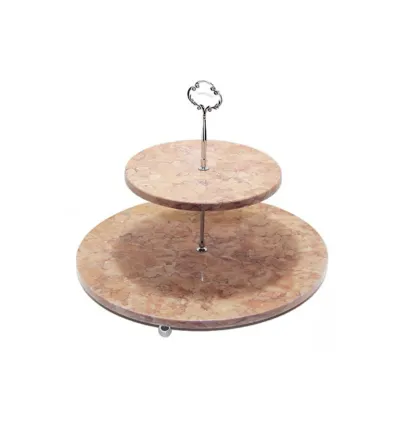 Gâteaux Stand 2 Niveaux En Marbre - Euromarmi Store 2