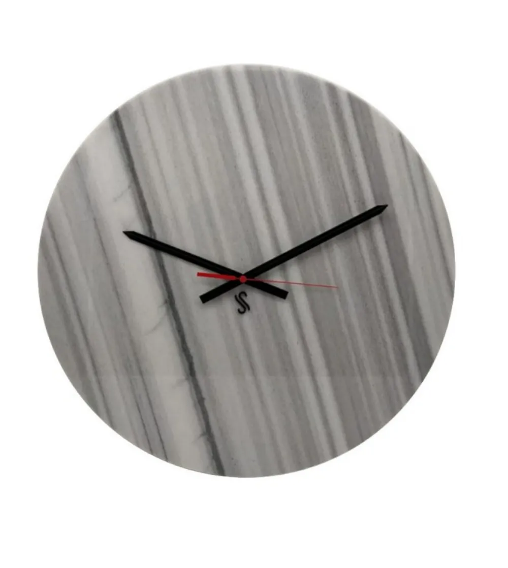 Horloge Murale Ronde Marbre Striato Olimpico - Euromarmi Store