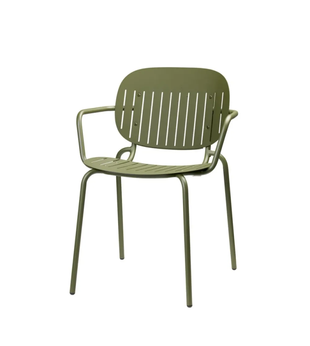 SCAB - Set 2 Si-Si Barcode Chairs with Armrests