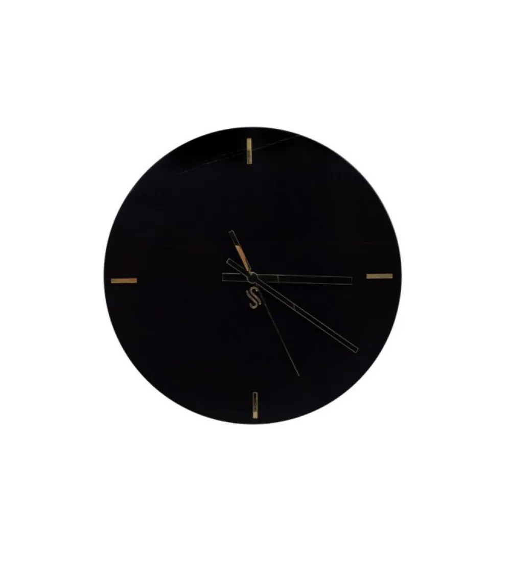 Horloge Murale Ronde Sahara Noir - Euromarmi Store