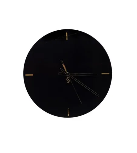 Sahara Noir Round Wall Clock - Euromarmi Store