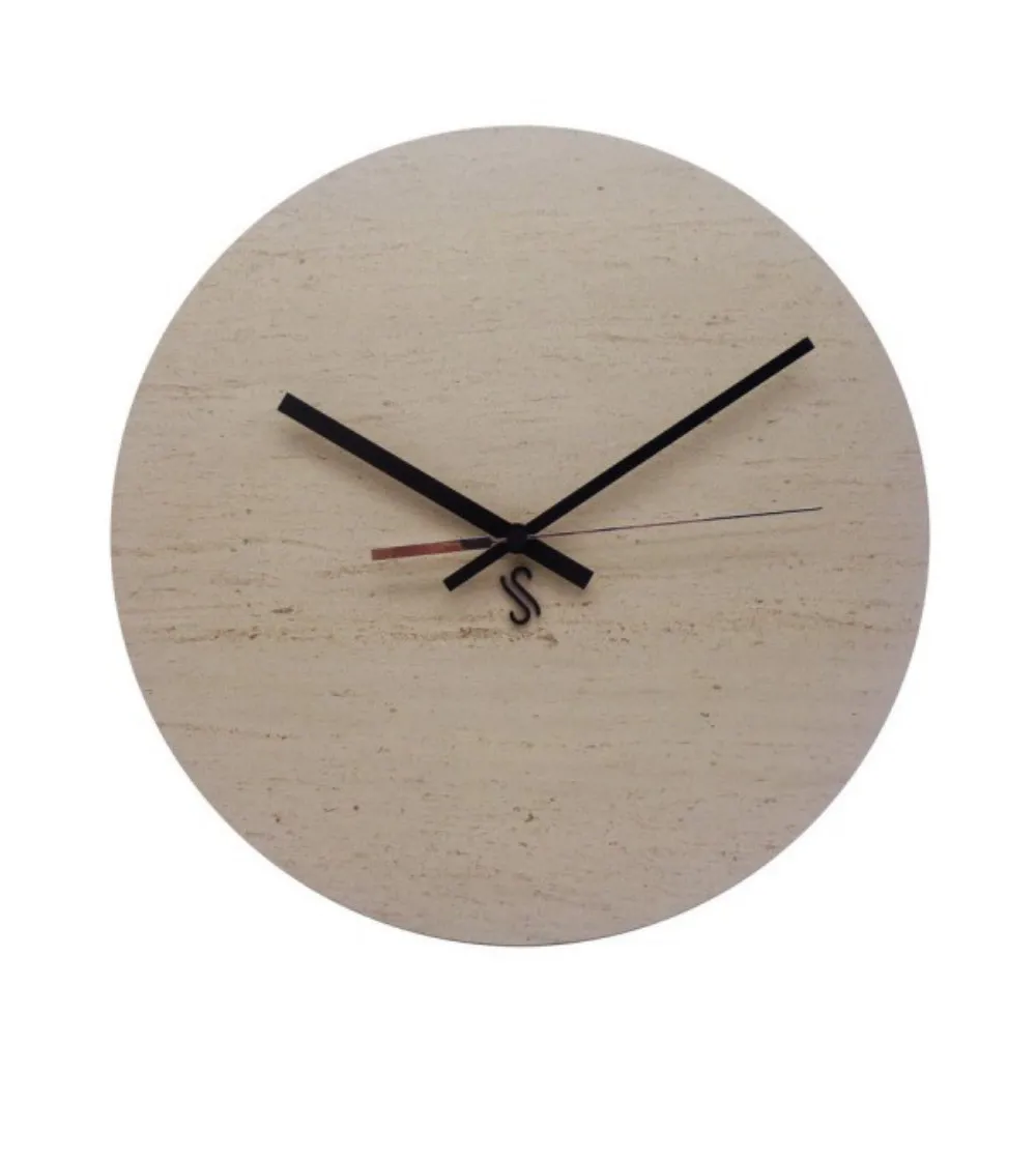 Round Moka Cream Wall Clock - Euromarmi Store