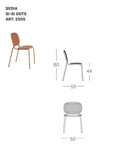 SCAB - Set 2 Si- Si Dots Stühlen