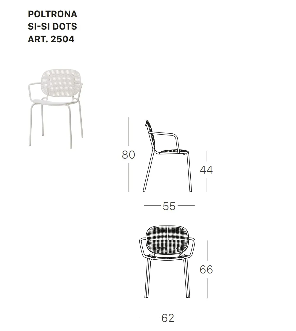 SCAB - Set 2 Si-Si Dots Chairs with...