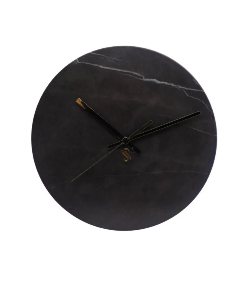 Grey Stone Round Wall Clock - Euromarmi Store