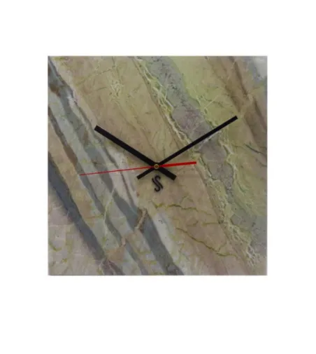 Corteccia Marble Square Wall Clock - Euromarmi Store