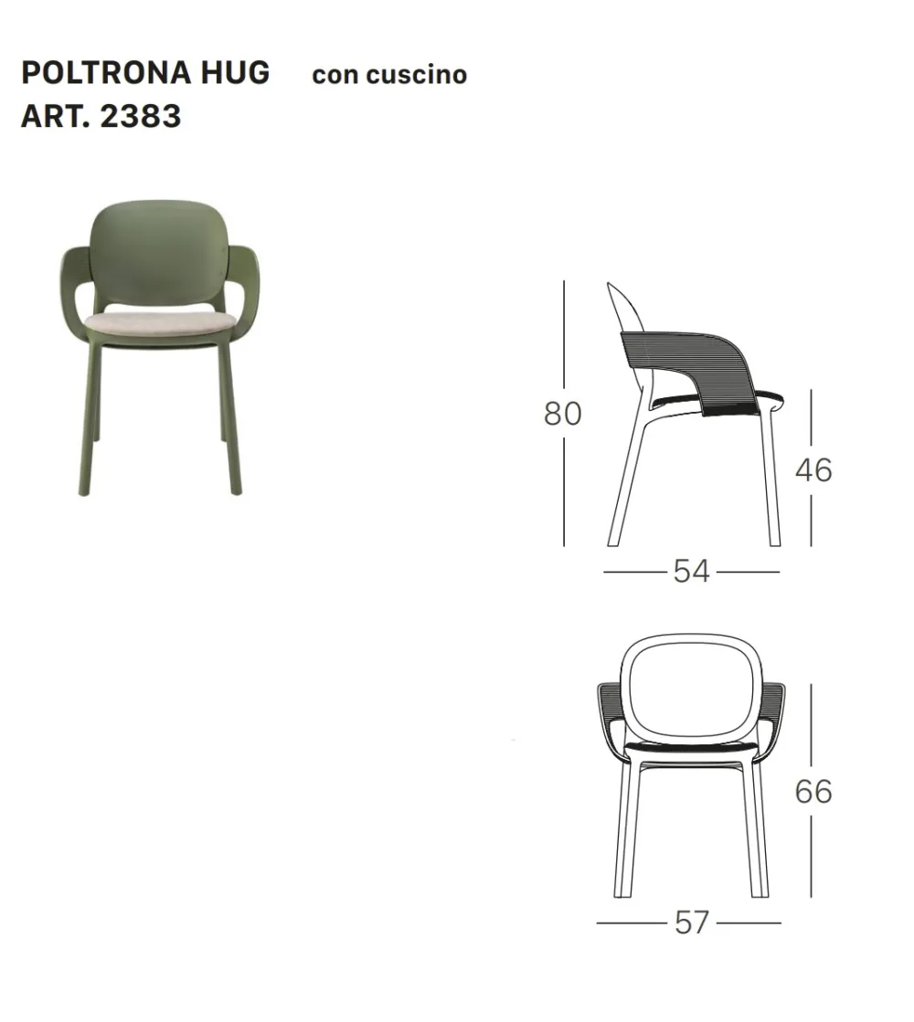 Juego 2 Sillones Hug con Cojín - SCAB