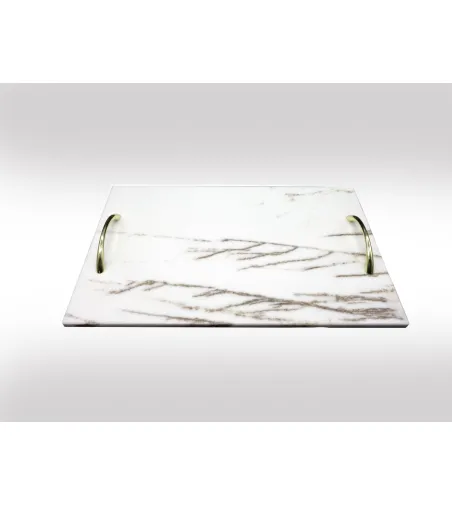 Plateau En Marbre White Tiger - Euromarmi Store