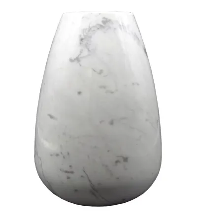 20 Modern Vase Carrara White Marble - Euromarmi Store