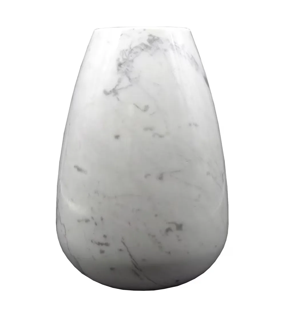 Jarrón Moderno 20 Mármol Blanco Carrara - Euromarmi Store