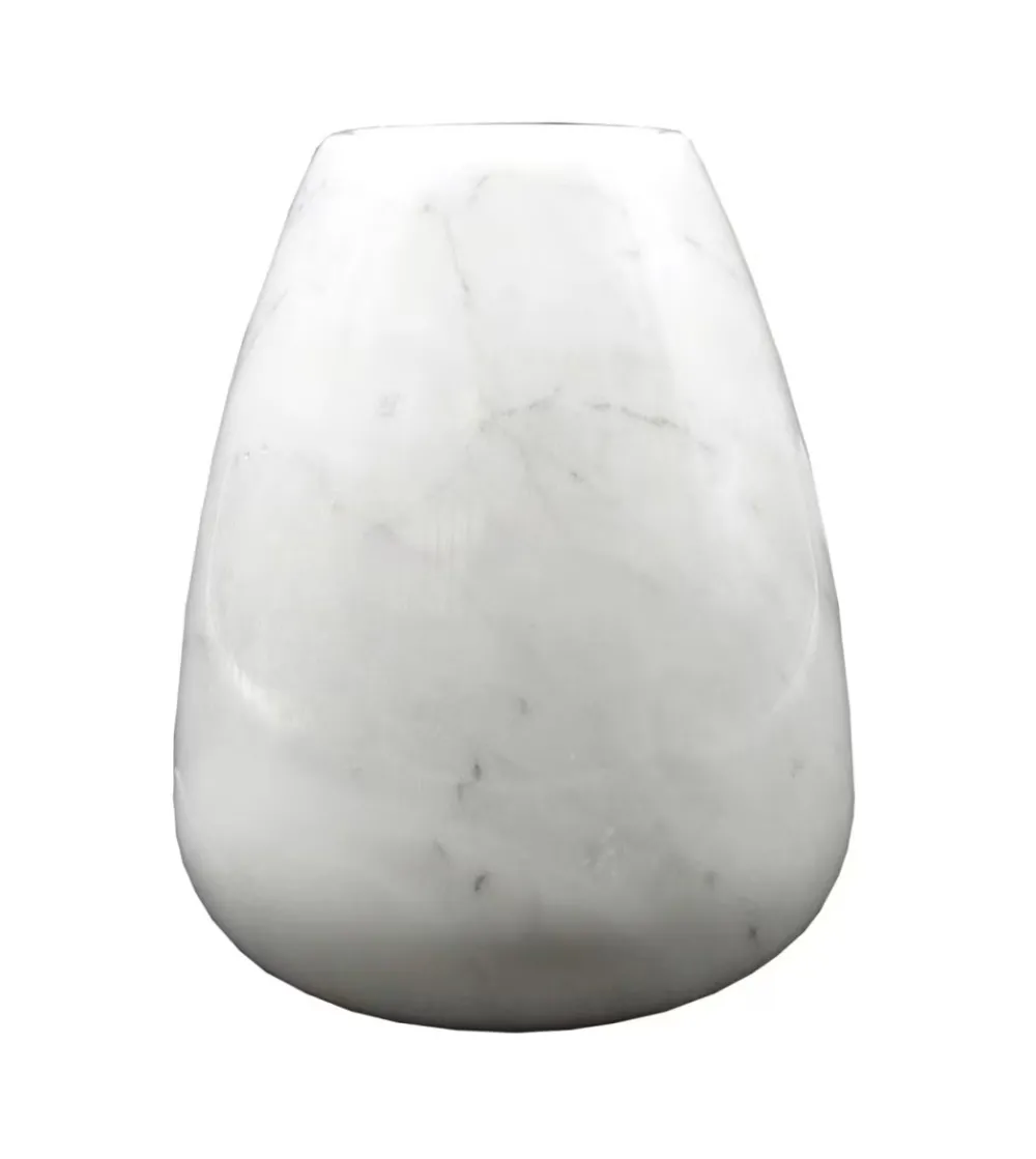 13 Modern Vase Carrara White Marble - Euromarmi Store