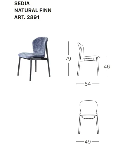 Chaise Natural Finn - SCAB