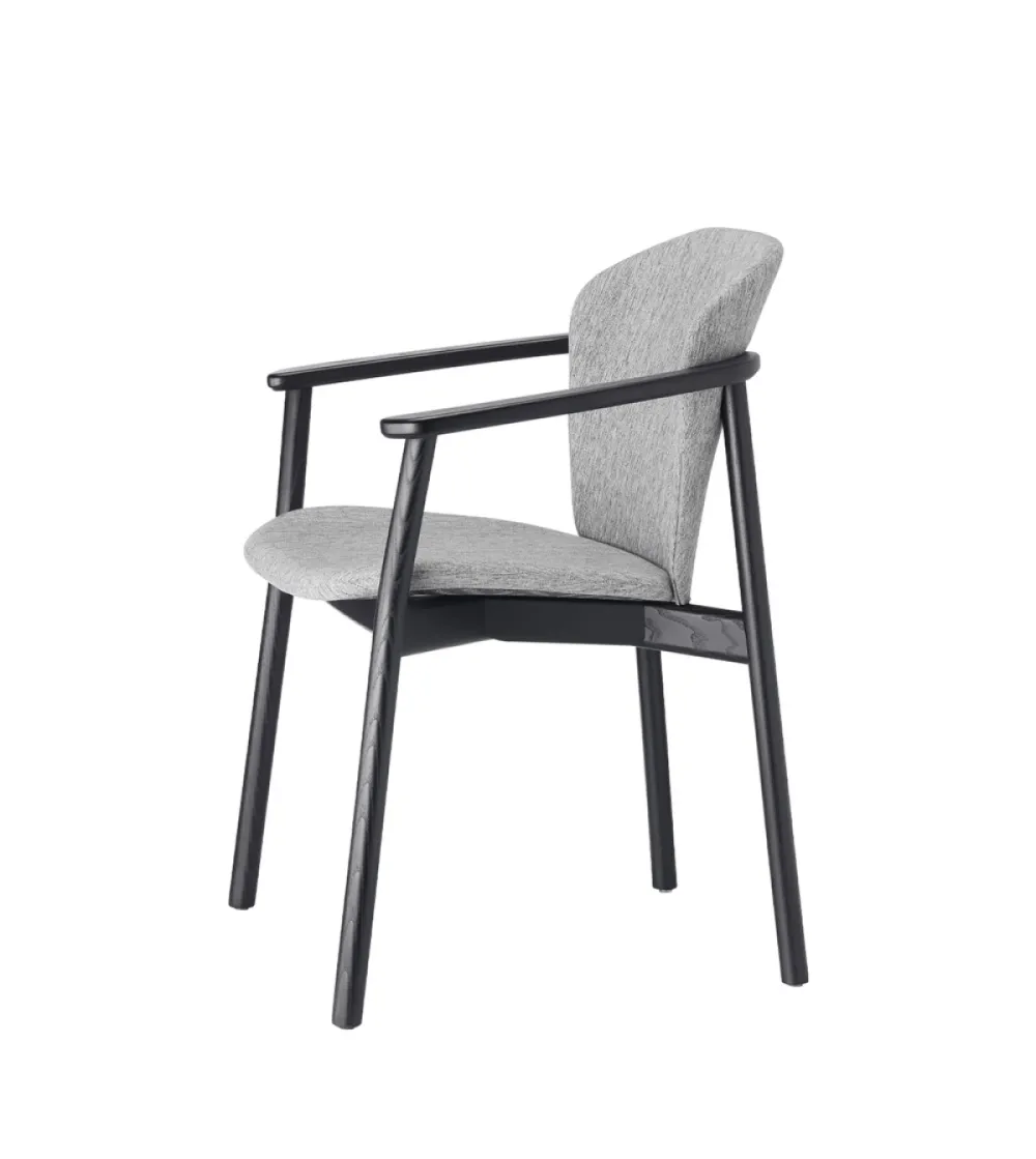 Chaise Natural Finn avec Accoudoirs -...