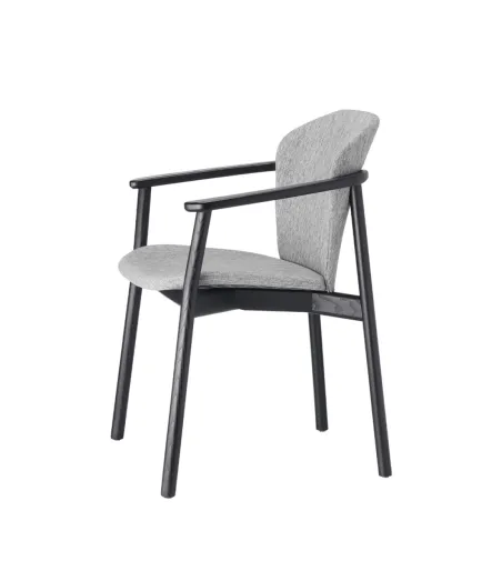SCAB - Natural Finn Chair with Armrests
