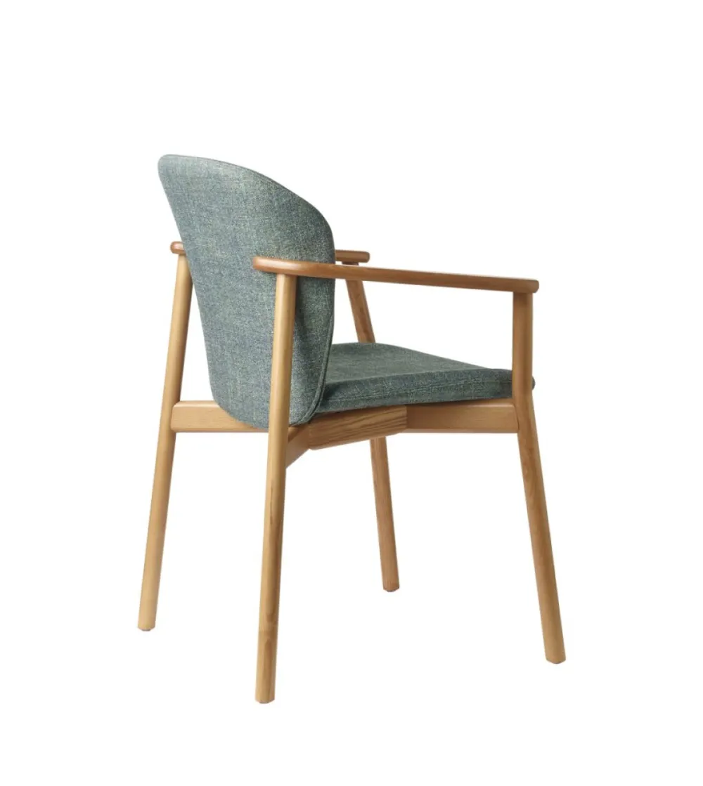 SCAB - Natural Finn Chair with Armrests