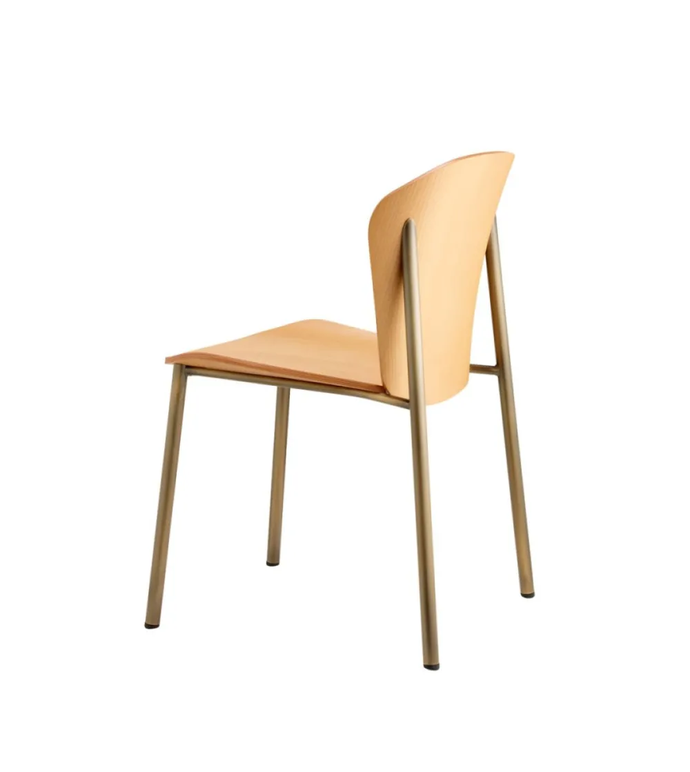 Chaise Finn Metal Wood - SCAB