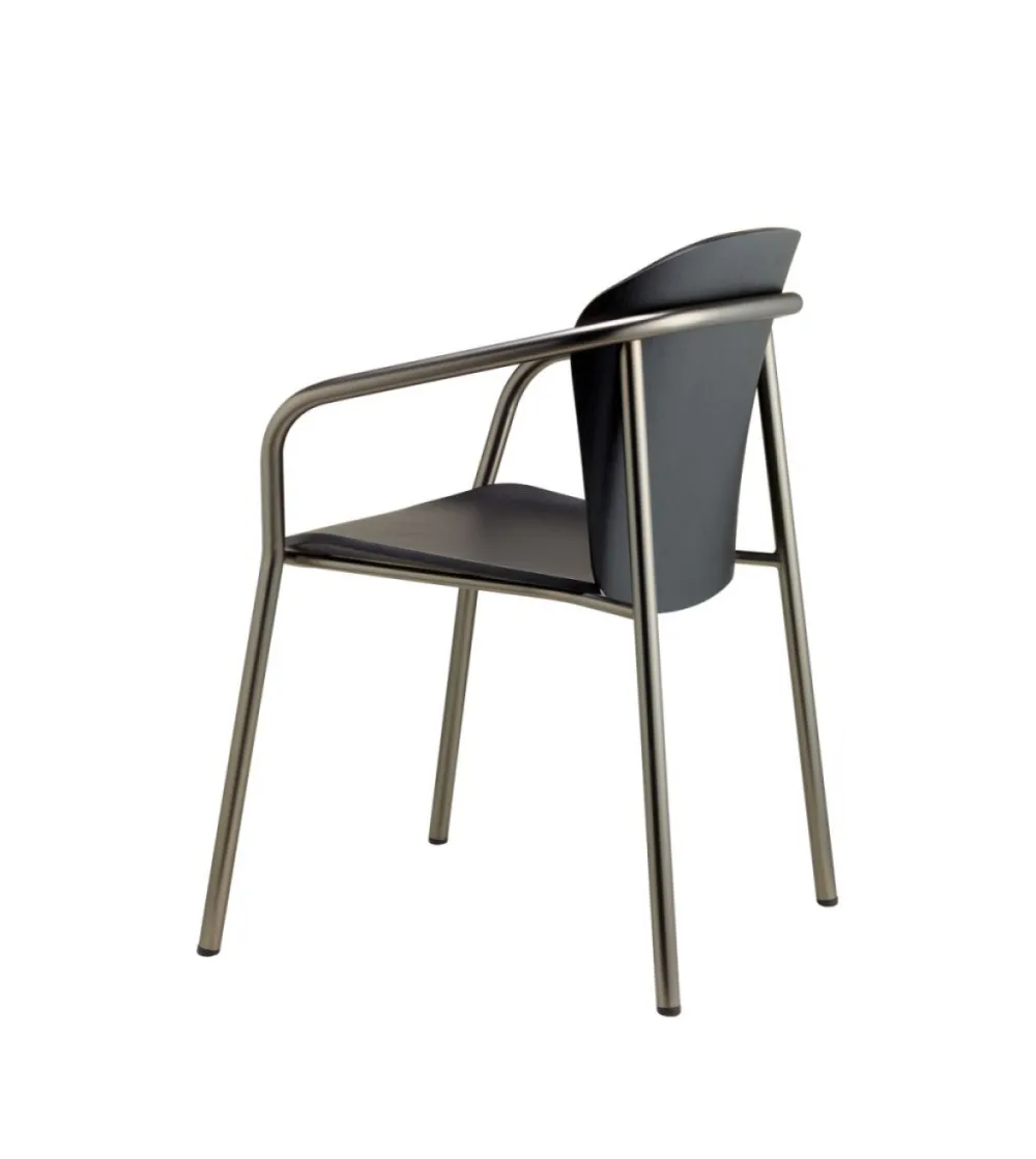 Silla Finn Metal Wood con...