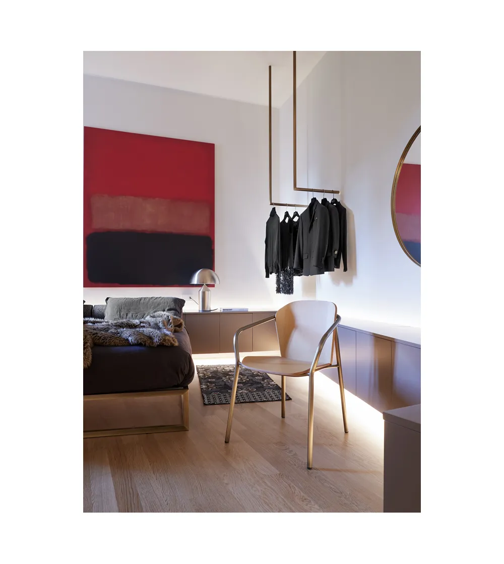 SCAB - Finn Metal Wood Chair with...