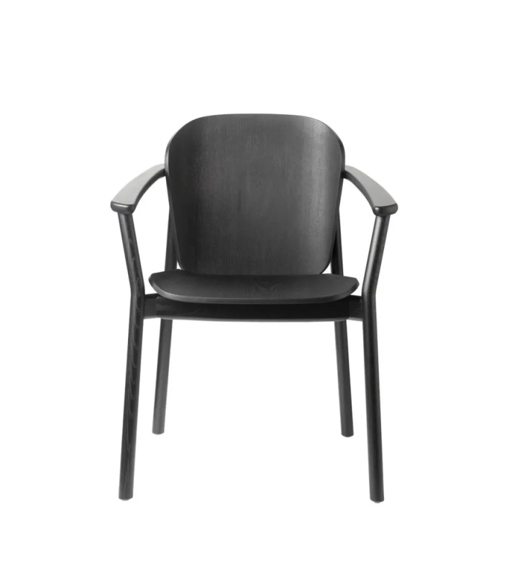 SCAB - Finn All Wood Chair with Armrests