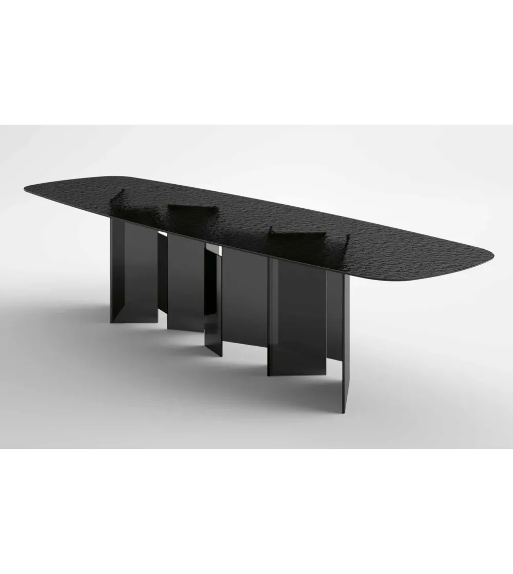 Table Metropolis Fused Glass - Tonelli Design
