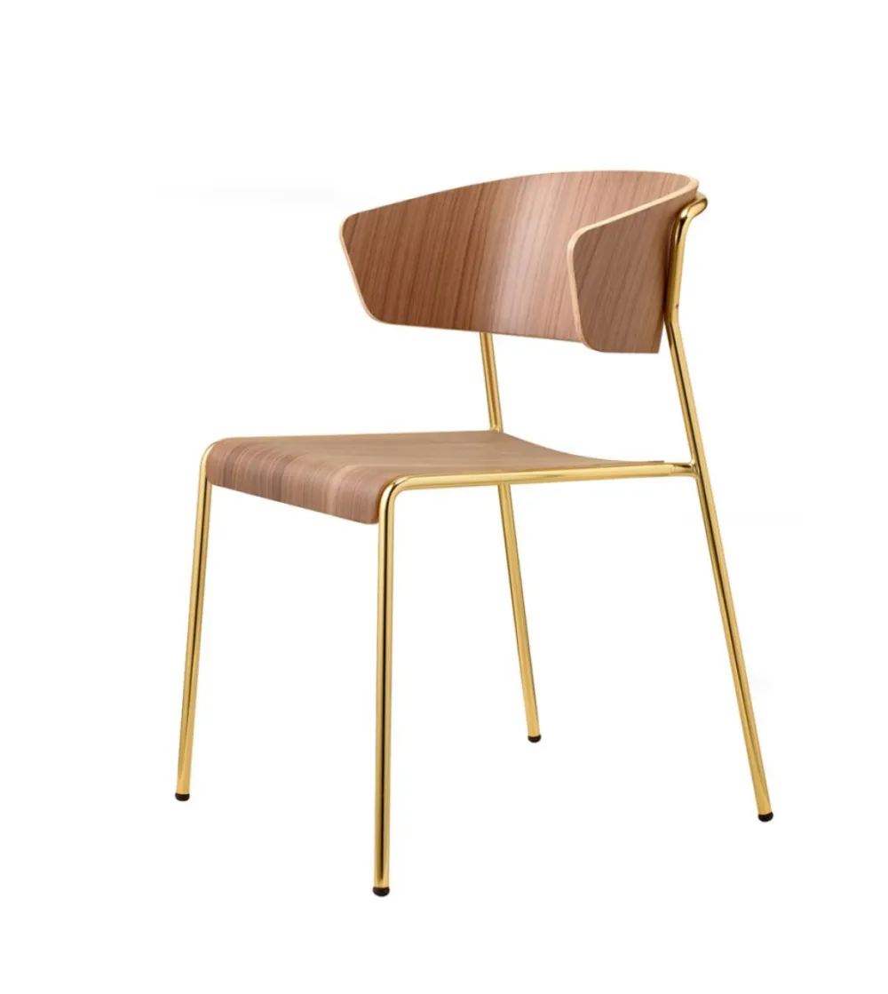 SCAB - Lisa Wood Chair with Armrests