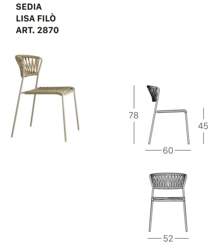 SCAB - Set 2 Lisa Filò Chairs
