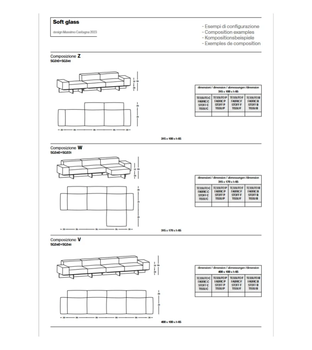 Tonelli Design - Soft Glass Modular Sofa