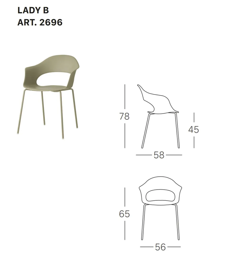 Lot 2 Chaises Lady B - SCAB