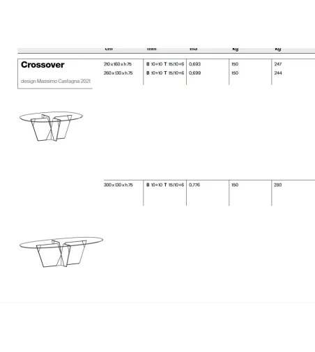 Tonelli Design - Crossover Table