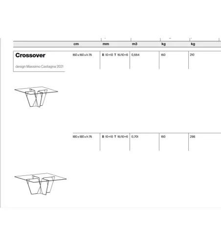 Tonelli Design - Crossover Table