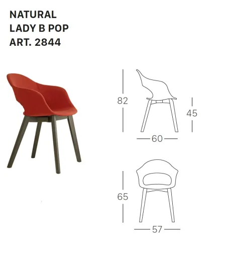 Sedia Natural Lady B Pop - SCAB